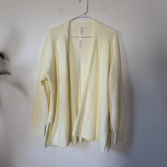 Lululemon Side Slit Sweater Wrap Lemon Sorbet NWT - Picture 1 of 10